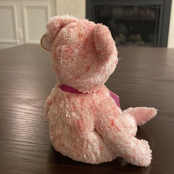 Vintage Ty Beanie Baby Smitten the Pink Bear Good Condition 9” with all tags - Picture 4 of 7